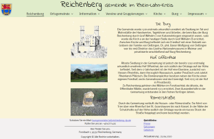 Bild der Startseite von Reichenberg-rlp.de