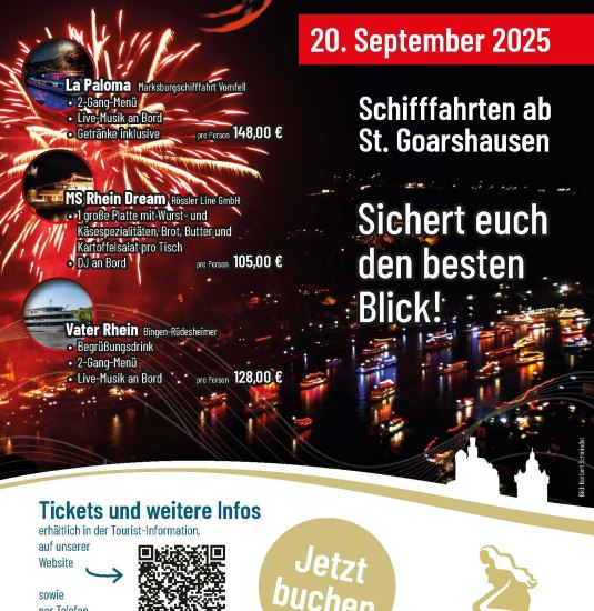 Rhein in Flammen 2025 | © Quelle Loreley Touristik GmbH