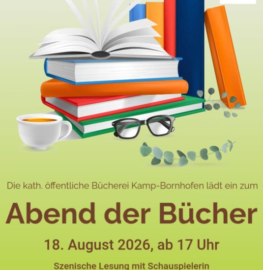 Abend der Bücher | © Bücherei Kamp-Bornhofen Abend der Bücher | © Bücherei Kamp-Bornhofen